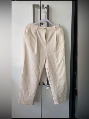 Topshop white straight pants